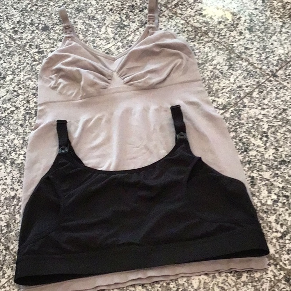 Nursing Undershirt and Nursing Bra (Wire Free)